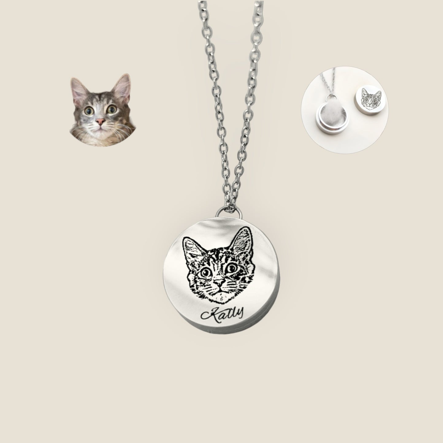 Aimptes custom pet pendants for store fur