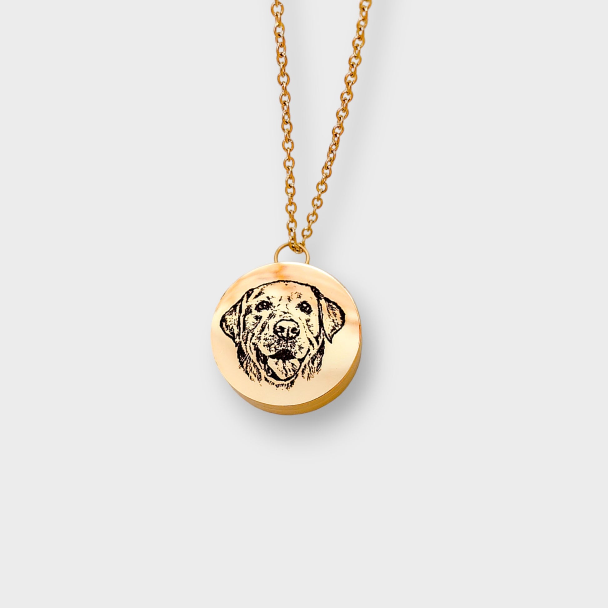 Pet pendants custom pet memorial gift gold color